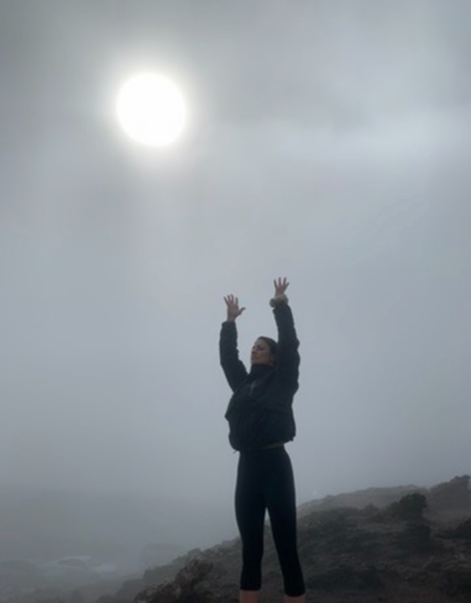 Lisa in nature connecting with spirit